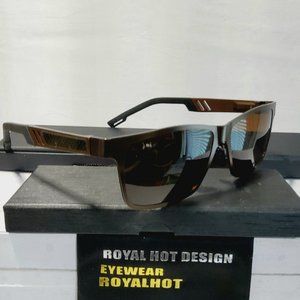Men's Polarized Square Sunglasses 100%UV Aluminum-Magnesium Frame film coating